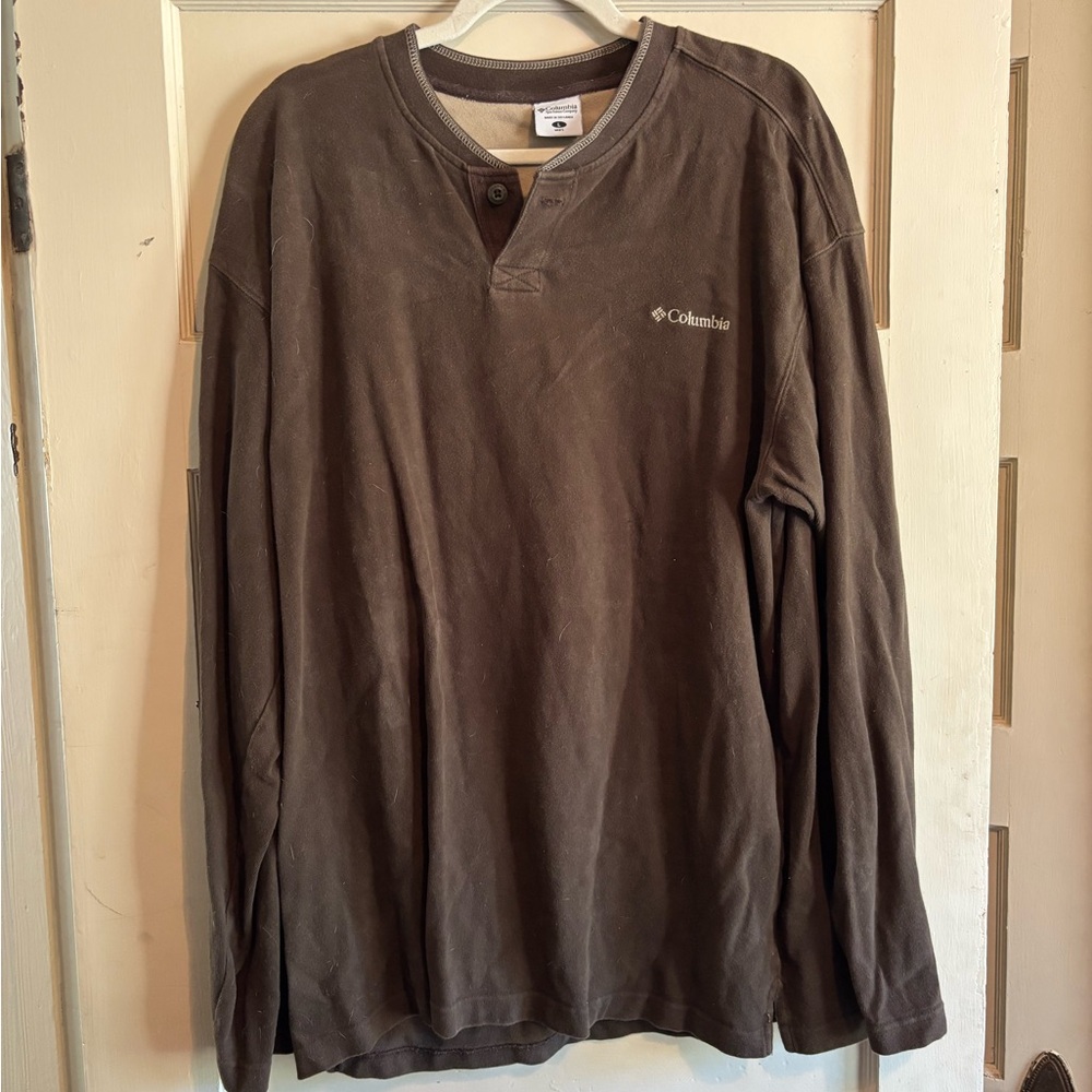 Columbia Men's Dark Brown Long Sleeve Tee